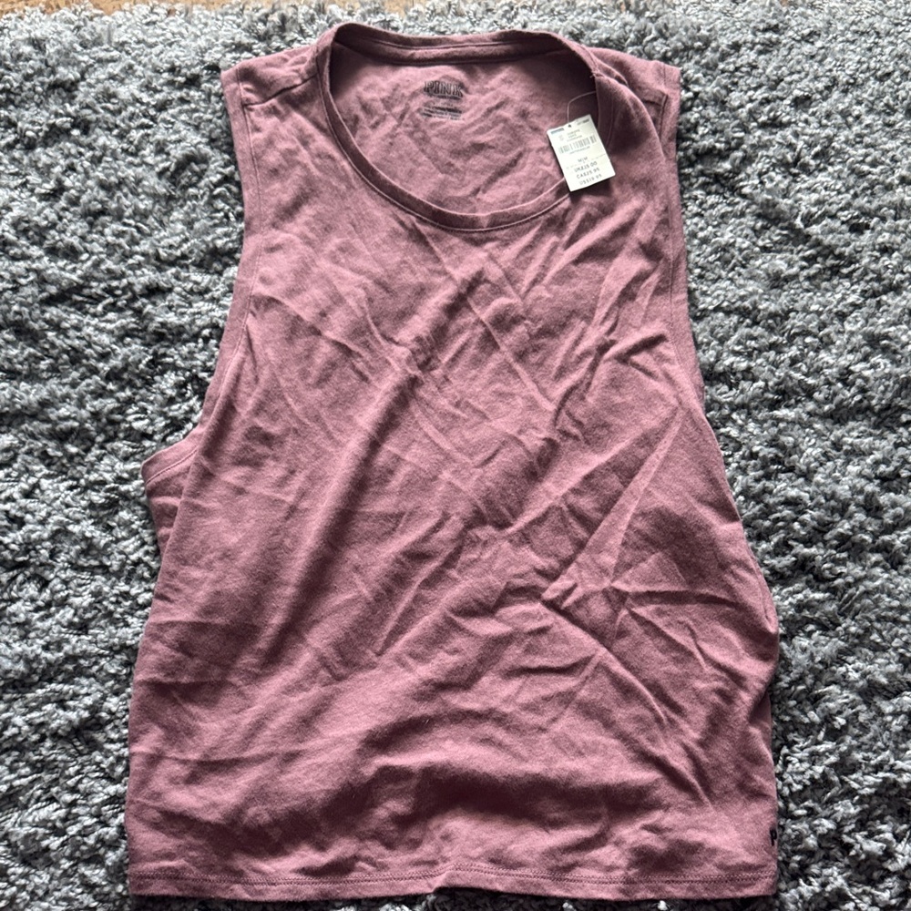 M VS PINK Women's Sleeveless tank in Plum